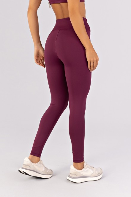 Calça Legging sem Gancho e Detalhes Em Chapado (Uva) | Ref: K4650-C
