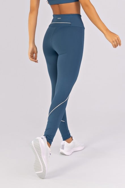 Calça Legging com Bolso no Cós e Vivos (Alquimia / Off-White) | Ref: K4794-B