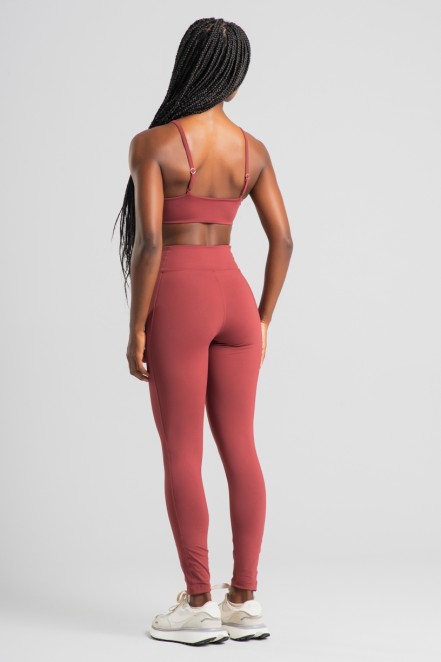 Calça Legging com Faixa Lateral (Rum) | Ref: K4536-D