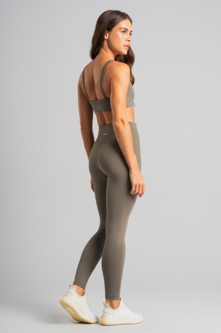 Top Slim com Recortes (Oliva) | Ref: K4827-A