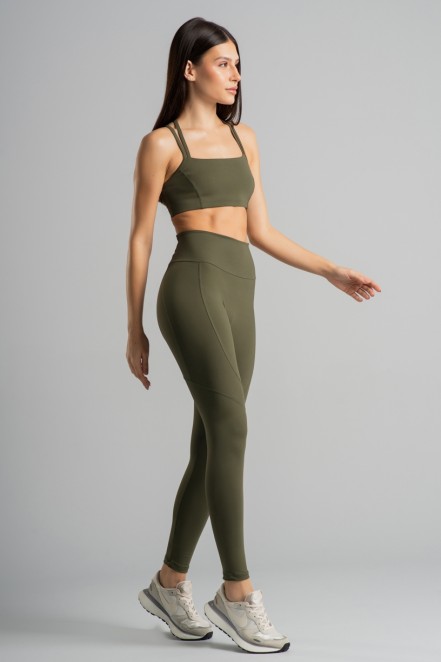 Calça Legging sem Gancho com Bolso no Cós (Militar) | Ref: K4852-A