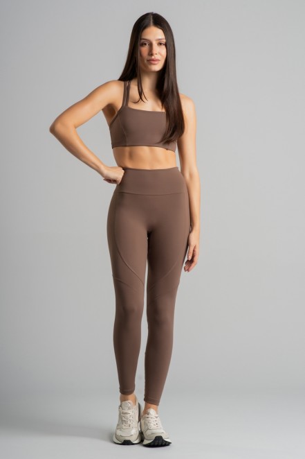 Calça Legging sem Gancho com Bolso no Cós (Capuccino) | Ref: K4852-B