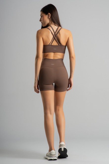 Short sem Gancho com Bolso no Cós (Capuccino) | Ref: K4853-B