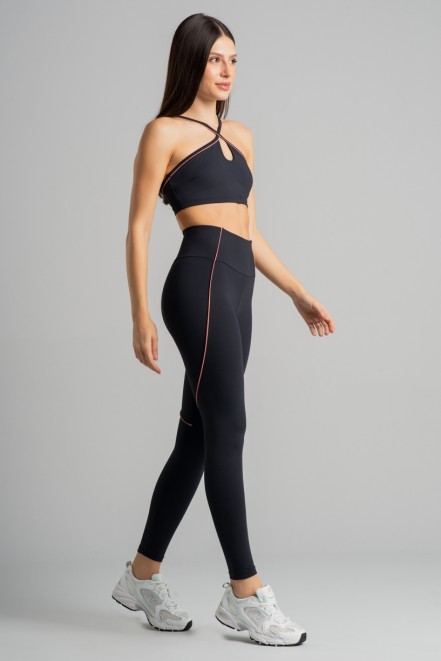 K4855-A_Calca_Legging_com_Vivo_Contrastante_Preto__Telha__Ref:_K4855-A
