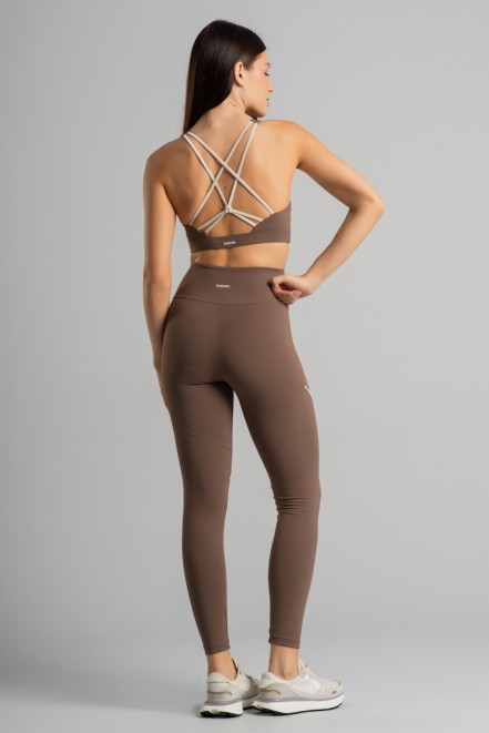 Top com Alças Entrelaçadas nas Costas (Capuccino / Off-White) | Ref: K4857-B