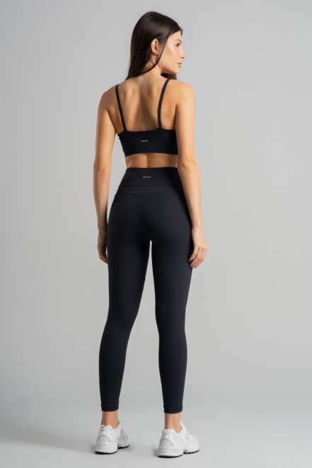 Top com Alças e Detalhe em Chapado (Preto) | Ref: K4860-B