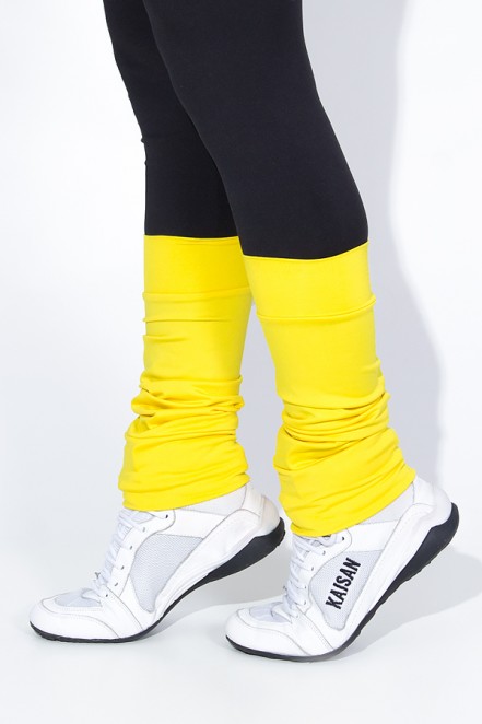 Polaina Fitness Lisa (O Par) (Amarelo) | Ref: KS-F182-007