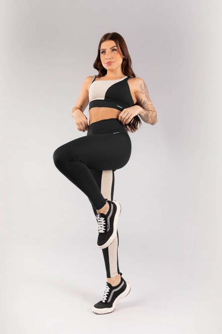 K4089-B_Calca_Legging_com_Faixa_no_Entrepernas_Preto__Bege__Ref_K4089-B