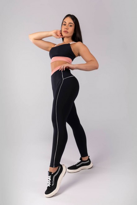 K4127-A_Calca_Legging_Tricolor_com_Vivo_Preto__Rosa__Ref:_K4127-A