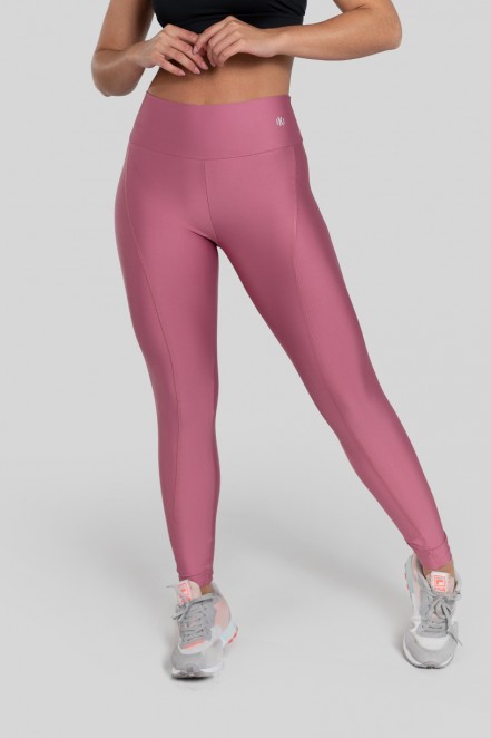 Calça Legging com Recorte Curvo e Pesponto (Rosa) | Ref: K2886-H