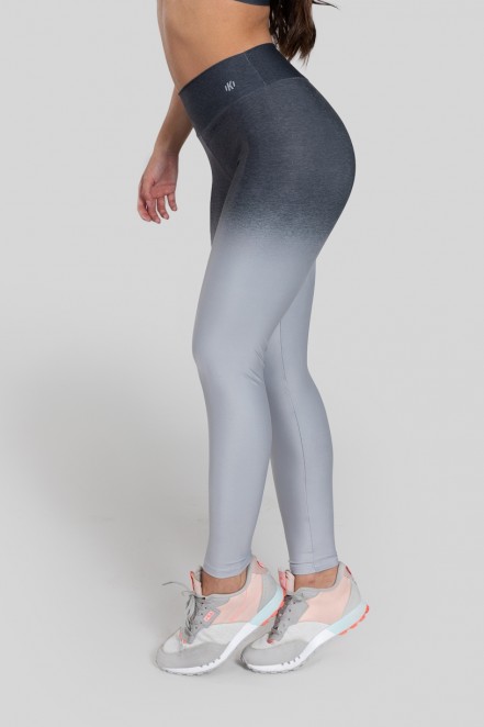 Calça Legging Estampa Digital com Cós Duplo (Grey Blend) | Ref: K2977-A