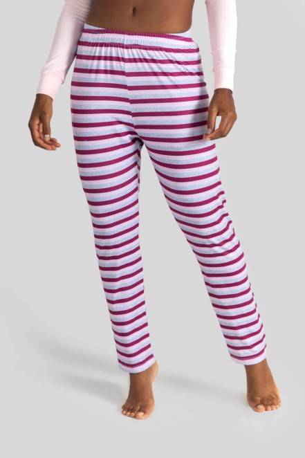 Calça Boca Reta Homewear (Roxo) | Ref: K3105-D