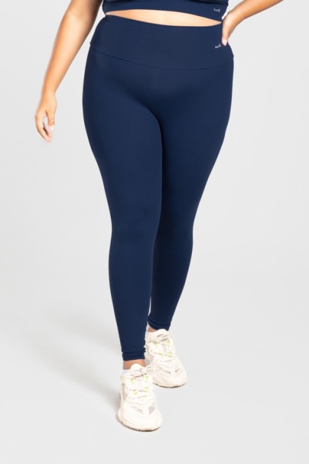 Calça Legging Básica Plus Size (Azul Marinho) | Ref: KP3074-B