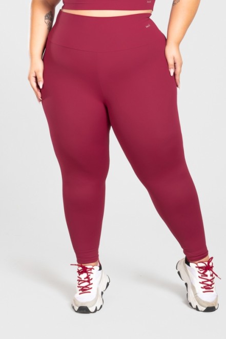 Calça Legging Básica Plus Size (Vinho) | Ref: KP3074-C