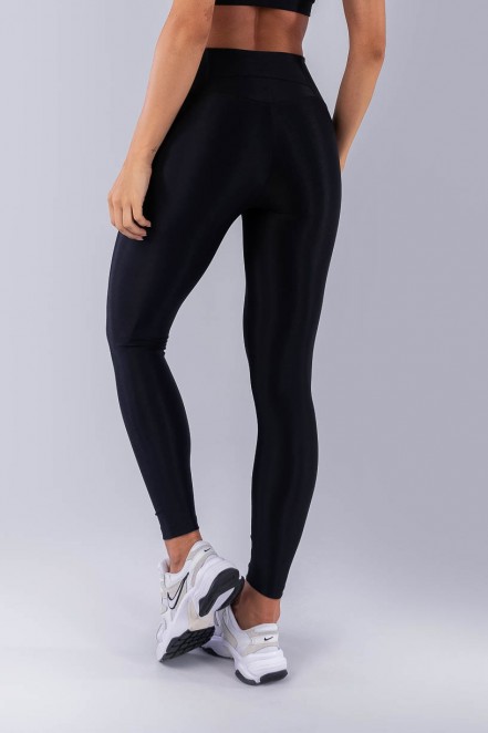 Calça Legging Canelado com Bolso no Cós (Preto) | Ref: K4493-A