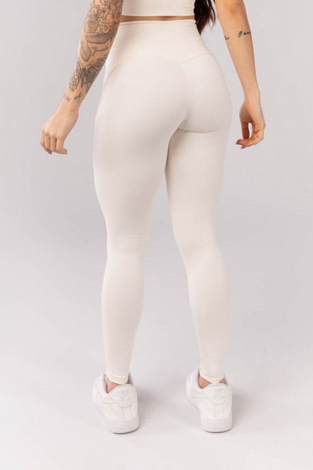 Calça Legging com Cós Diferenciado (Off White) | Ref: K4032-B