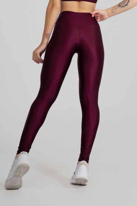 Calça Legging com Cós Triangular (Bordô) | Ref: GO530-F