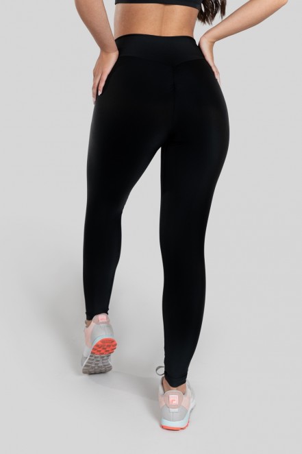 Calça Legging com Franzido Bumbum Up (Preto) | Ref: K2879-A