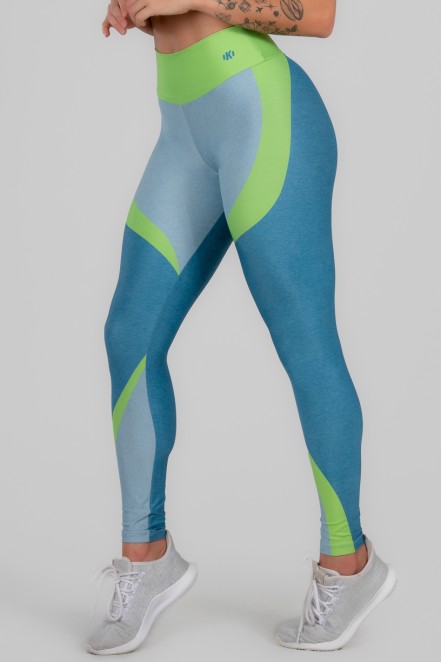 Calça Legging Estampa Digital Cós Duplo (Young Neon) | Ref: K2999-A