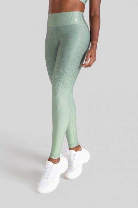 Calça Legging Estampa Digital com Cós Duplo (Deep Green) | Ref: K3124-A