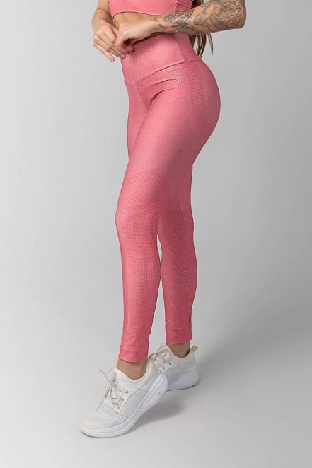 Calça Legging Estampa Digital com Cós Duplo (Rosa) | Ref: K3600-T