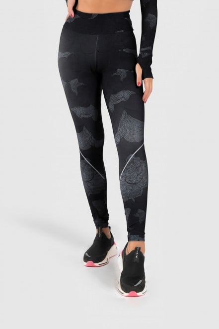 Calça Legging Fitness Estampa Digital Abstract Waves | Ref: GO186