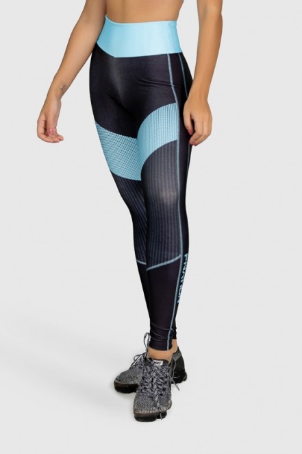 Calça Legging Fitness Estampa Digital Blue Points | Ref: GO280