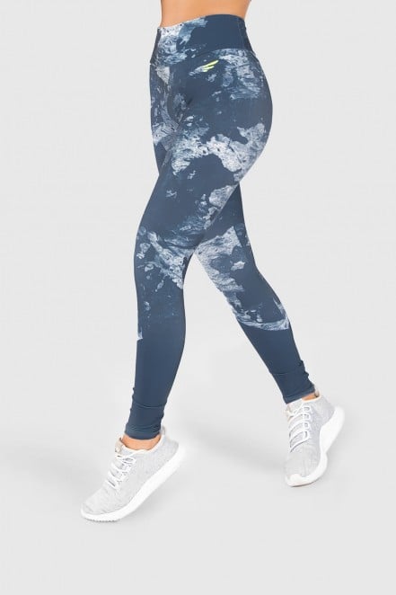 Calça Legging Fitness Estampa Digital Blue Splash | Ref: GO247