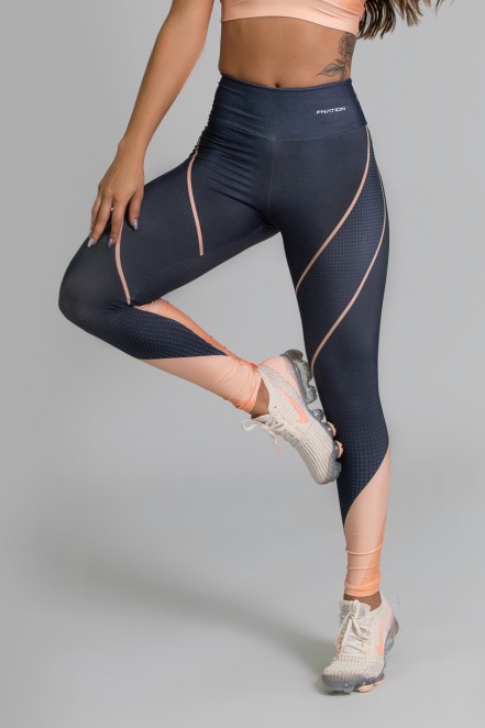 Calça Legging Fitness Estampa Digital Coral Brand | Ref: GO343