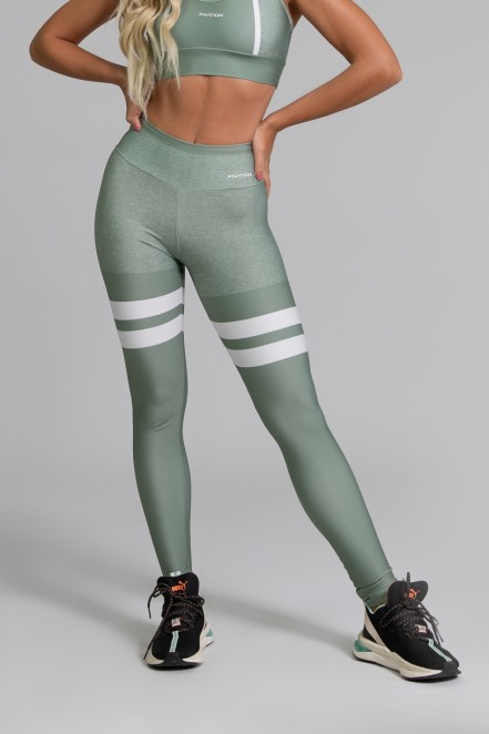 Calça Legging Fitness Estampa Digital Green Army | Ref: GO390