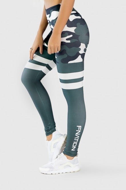 Calça Legging Fitness Estampa Digital Green Camo | Ref: GO263