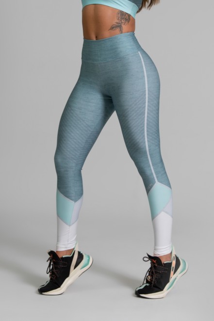 Calça Legging Fitness Estampa Digital Green Expose | Ref: GO339