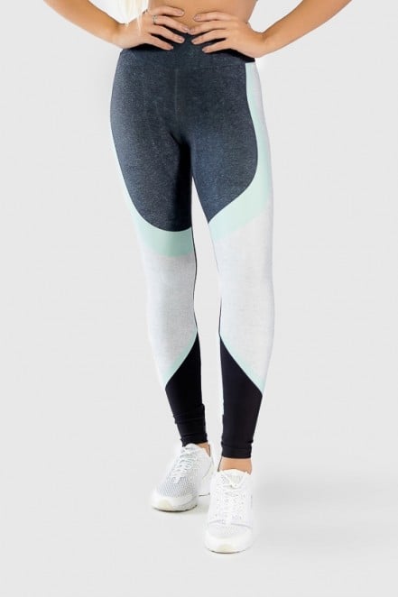 Calça Legging Fitness Estampa Digital Green Twist  Ref GO294