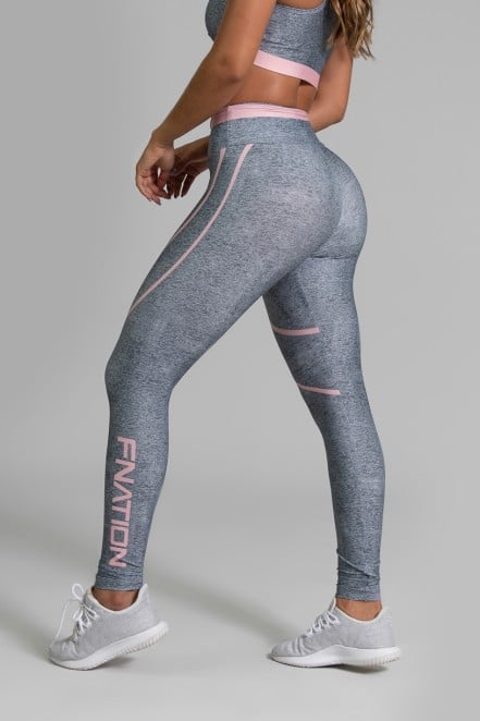 Calça Legging Fitness Estampa Digital Pink Fusion | Ref: GO347