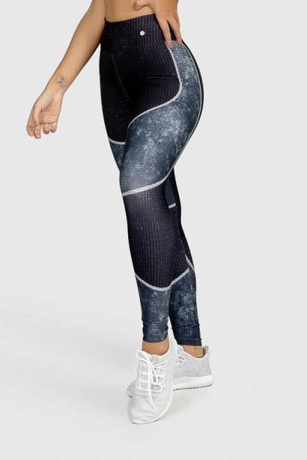 Calça Legging Fitness Estampa Digital Tricot Pattern | Ref: GO259