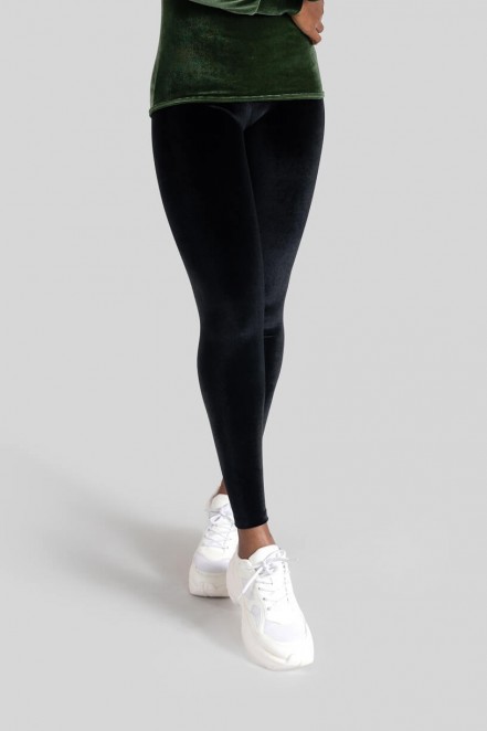 Calça Legging Veludo (Preto) | Ref: K3092-A