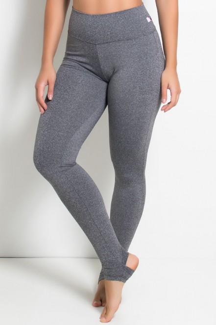 Calça Legging Mescla com Pezinho | Ref: KS-F207