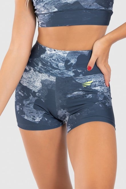 Short Fitness Estampa Digital Blue Splash | Ref: GO246