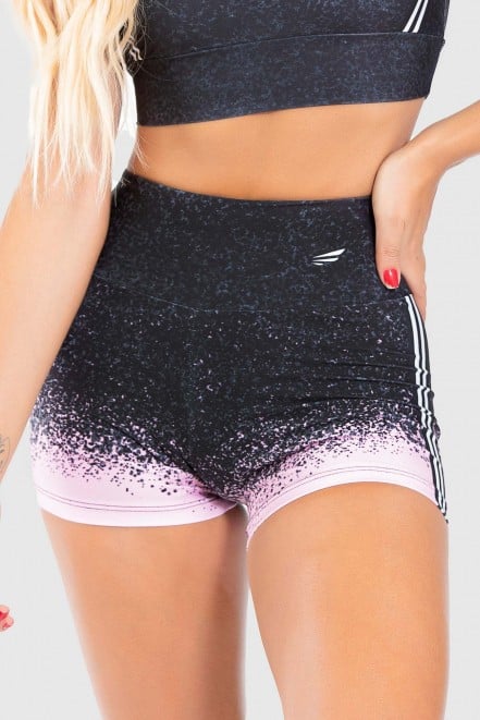 Short Fitness Estampa Digital Pink Splash | Ref: GO192