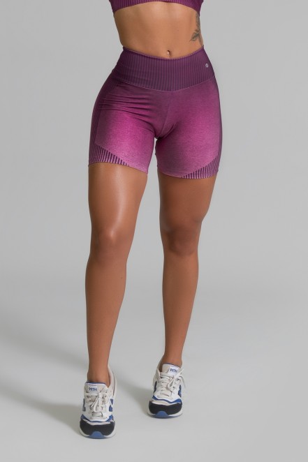 Short Fitness Meia Perna Estampa Digital Fashion Rose | Ref: GO334