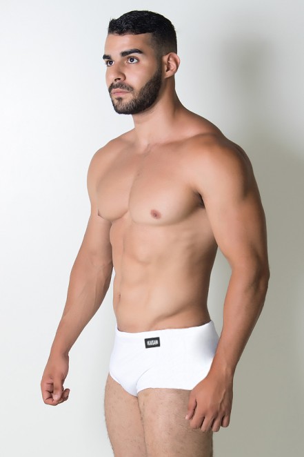 Sunga de Lycra Lisa (Branco) | Ref: KS-SU08-001