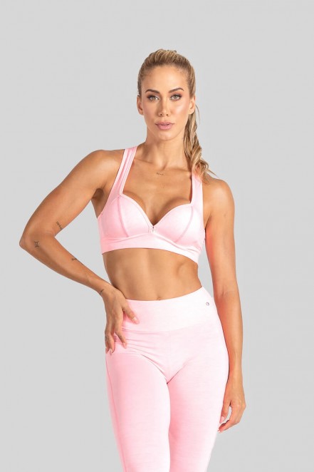 Top com Bojo Mesclado (Rosa) | Ref: K3095-F