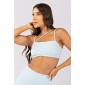 Top com Decote Reto e Alças Assimétricas (Glacial) | Ref: K4799-A