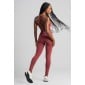 Calça Legging sem Gancho com Recortes (Rum) | Ref: K4822-C