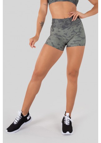 Short com Cós Duplo Estampa Digital (Green Army) | Ref: K3261-C