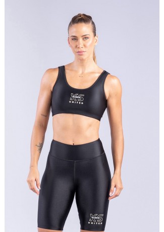 Cropped com Recorte Quadrado (Preto) | Ref: K3393-B