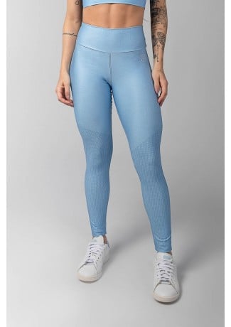 Calça Legging Estampa Digital com Cós Duplo (Azul claro) | Ref: K3600-H