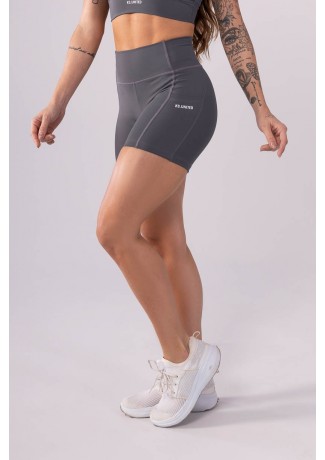 Short com Bolso e Ponto de Cobertura (Cinza) | Ref: K3553-C