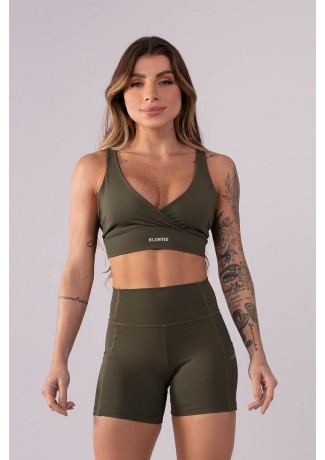 Top Três Alças (Verde Militar) | Ref: K3567-B