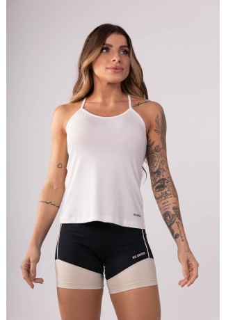 Camiseta com Detalhe nas Costas (Off-White) | Ref: K3554-C
